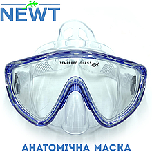 Маска для плавання підводна маска для пірнання маска для дайвінгу унісекс Newt DOLphin VORtex синя