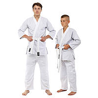 Кімоно для дзюдо біле 450 г/м2 HARD TOUCH CO-8917 (зріст від 110 до 190 см)