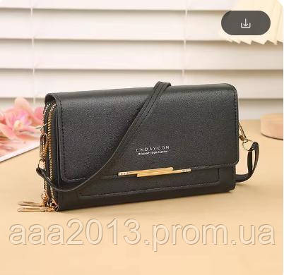 Жіноча сумка через плече для телефону багатофункціональна з регульованим плечовим ременем. шкіра PU. гаманець, фото 1