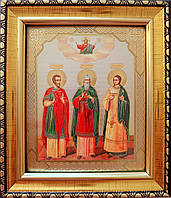 Ікона св. муч. Гурія, Самона та Авіва 14,5 х 12,5