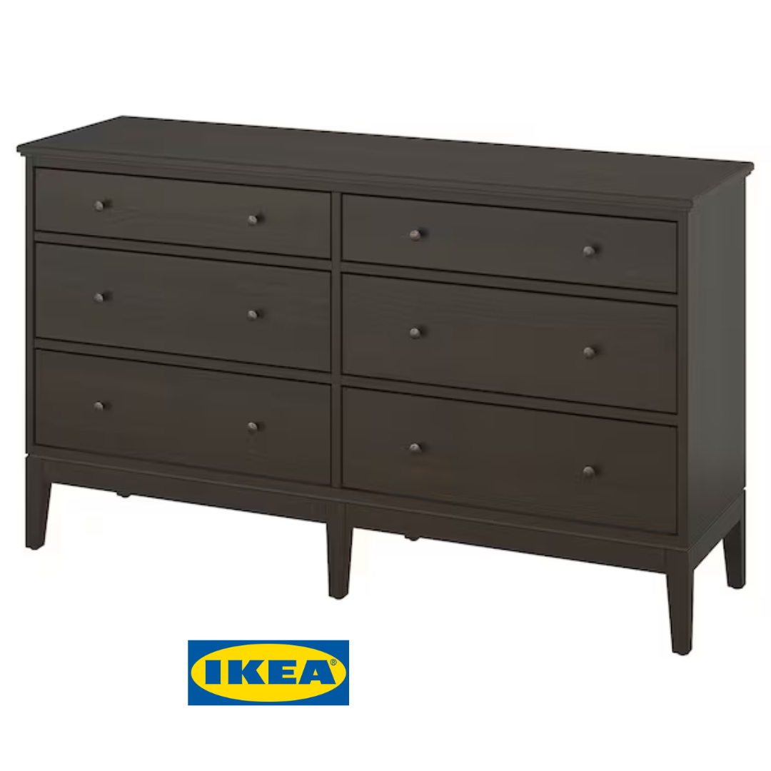 Комод IKEA IDANÄS 162x95 см Темно-коричневий 304.587.14