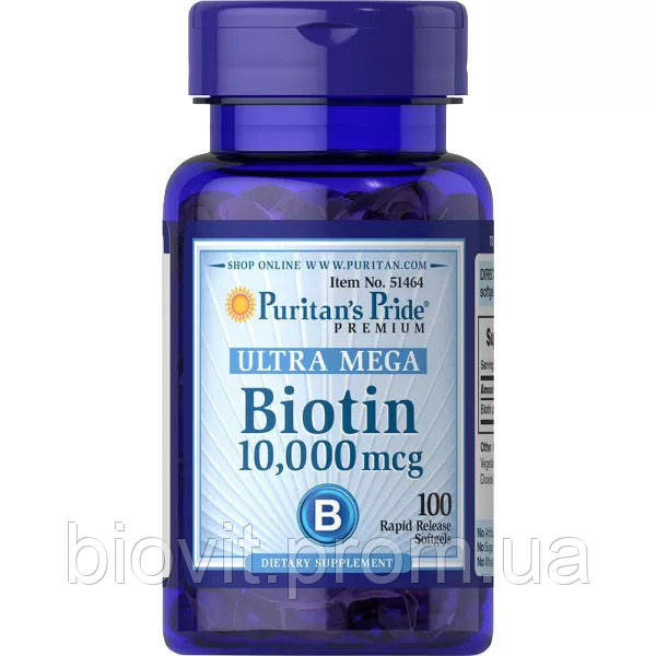 Біотин (Biotin) 10000 мкг, фото 1