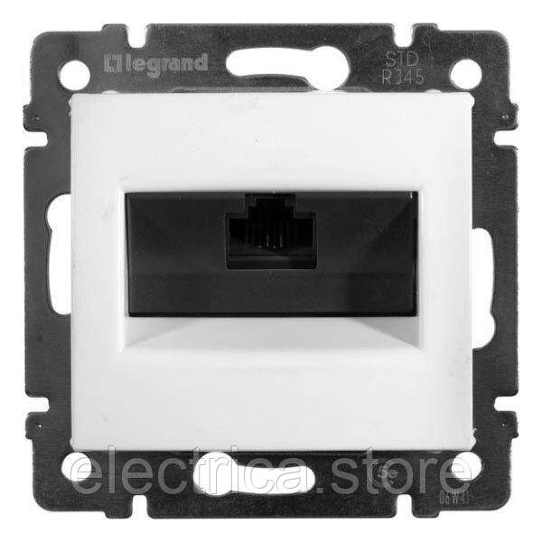 Комп'ютерна розетка 1хRJ45 utp Кат.5е біла Valena Classic Legrand 774230, фото 1