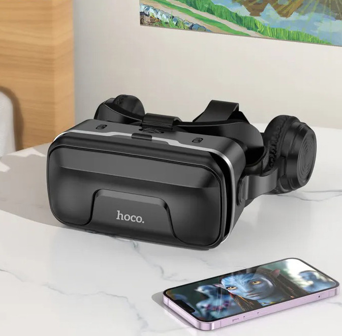 3D Окуляри віртуальної реальності Hoco DGA10, Vr окуляри для телефону, чорні