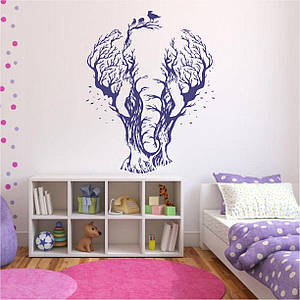 Трафарет для фарбування, Дерево-Слон, одноразовий із самоклеючої плівки 145 х 115 см