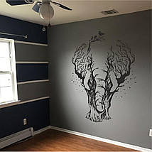 Трафарет для фарбування, Дерево-Слон, одноразовий із самоклеючої плівки 145 х 115 см, фото 5