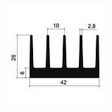 Профіль радіатор алюмінієвий 42х26 (б/п), фото 2