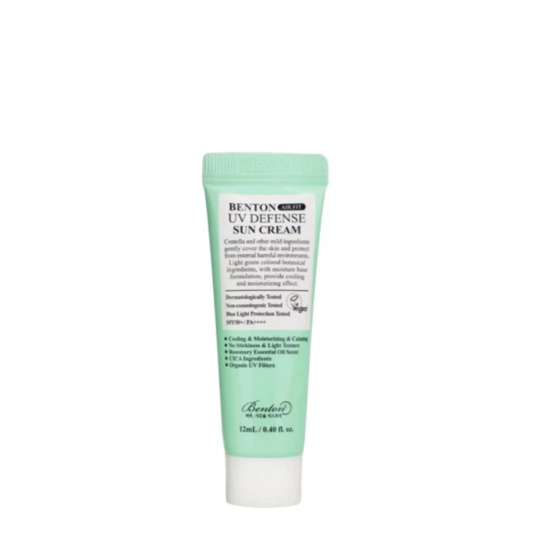 Легкий сонцезахисний крем з Центеллою Benton Air Fit UV defense Sun Cream SPF50+/PA++, 12 мл
