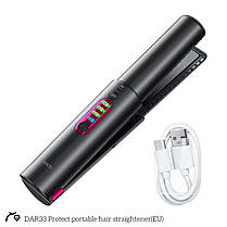 Плойка портативна для укладки волосся HOCO DAR33, чорна, фото 3