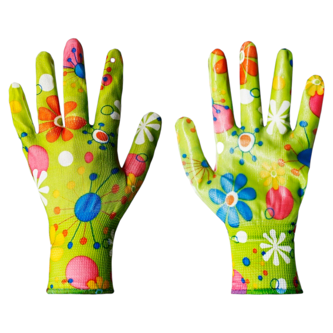 Рукавички робочі садові Нейлон з малюнком