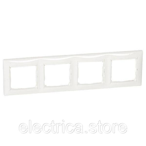 Рамка 4-місна біла Valena Classic Legrand 774454, фото 1