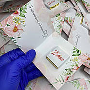 Листівка книжка (160х80 мм) + шоколад із логотипом для юридичних фірм 100 шт, фото 3