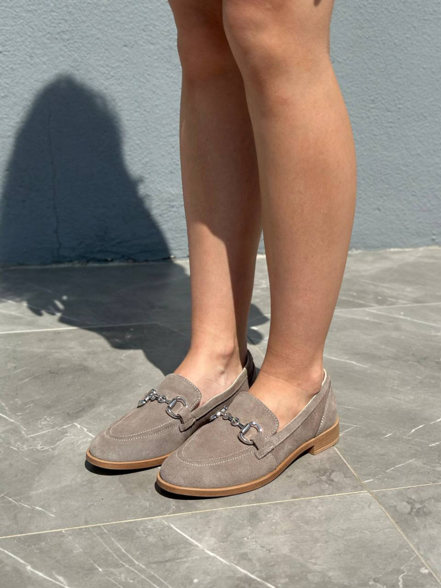 Жіночі лофери ShoesBand Колір латте натуральна замша 36 (23,5 см) (S94461)