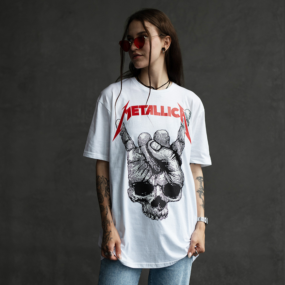 Футболка RWB - Metallica - Skull Sign of the Horns