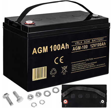 Акумулятор для ДБЖ Volt Polska FM 12V 100Ah (6AKUXAG100), фото 1