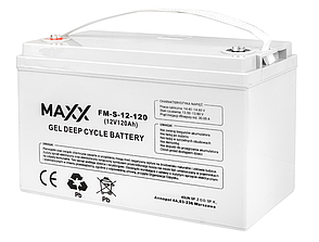 Акумулятор гелевий 4SUN MAXX GEL DEEP CYCLE 120Ah 12V (B0012 AKU72), фото 1