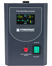 Гібридний ДБЖ/інвертор Powermat 500 VA 12/230V 400W/500VA (PM-UPS-500MP), фото 3