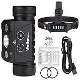 Налобний ліхтар Wurkkos HD50 + АКБ | 4000 LM | 21700, фото 3