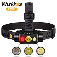 Налобний ліхтар Wurkkos HD50 + АКБ | 4000 LM | 21700