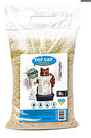 Наповнювач для котячого туалету Top Cat Tofu соєвий Класік без запаху 6 л, зроблено в Україні UA