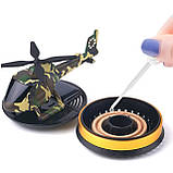 Ароматизатор повітря в машину Вертоліт на сонячній батареї Камуфляж F-238 лимон, фото 2