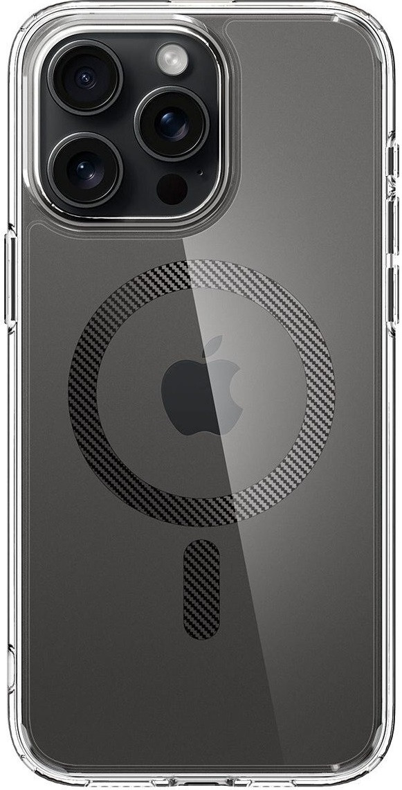 Чохол накладка для телефону Spigen Ultra Hybrid MagFit для Apple iPhone 15 Pro Прозорий (ACS06717)