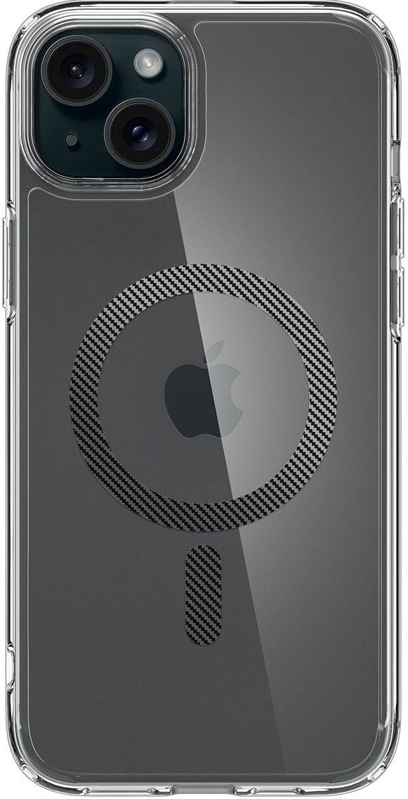 Чохол накладка для телефону Spigen Ultra Hybrid MagFit для Apple iPhone 15 Прозорий/Сірий (ACS06805)