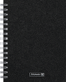 Блокнот А5 Premium Wire 96 аркушів чорний у крапку Brunnen 105589590