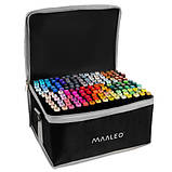 Набір двосторонніх скетч маркерів (168 шт) на спиртовій основі MAALEO, фото 4