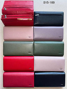 Гаманець жіночий на магніті з натуральної шкіри в різних кольорах Balisa