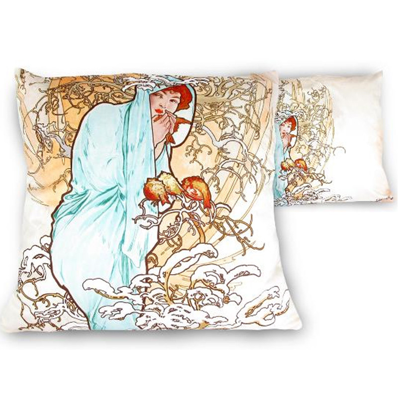 Подушка декоративна на блискавці A. Муха Чотири пори року. Зима Carmani 45х45 cм (021-1503), фото 1