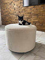 Пуф VICO з велюру люкс на коліщатках 360 d63 см