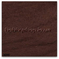 Новозеландська кардочесана вовна Шоколад