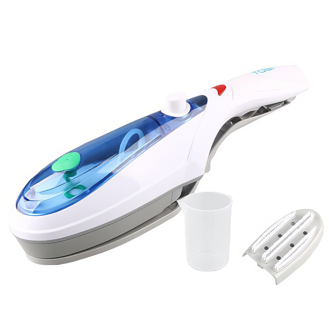 Ручний відпарювач із щіткою для одягу TOBI Travel Steamer 00093 Парова праска для прасування одягу, фото 1