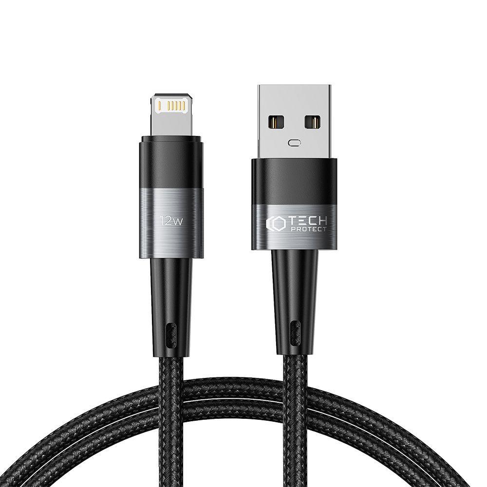 Дата-кабель Tech-Protect Ultraboost Lightning Cable PD12W/2.4A 1m Grey (9490713934166), фото 1