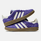 Кросівки чоловічі фіолетові Adidas Gazelle Purple White (17674), фото 9