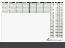 Планінг настільний Brunnen 56,5 х 42 см, чорний з клапаном