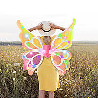 Крила феї для дівчинки (підсвічування, мелодії, рухомі крила, 2 режими) 00176