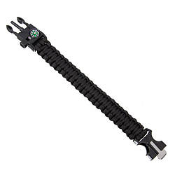 Паракордовий браслет з компасом 5 в 1 Solve Black (KT6008911)