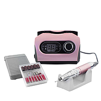 Фрезер Bucos Nail Drill Set Pro ZS-717. 35 000 обертів/хв. колір рожевий