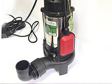 WQV1100DF 1.1кВт насос каналізаційний H10.5(6) Q292(190)л/мін з ножем поплавок кабель 10м toНАСОСИ, фото 4