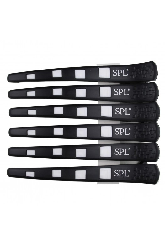 Затискачі для волосся із силіконовою вставкою SPL 6 шт 964091, фото 1