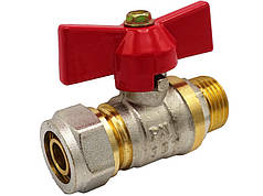 Кран до метал. труби 16 х 1/2" З ECO 15/150