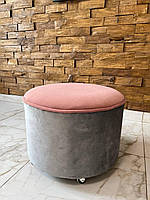 Пуф VICO з велюру люкс на коліщатках 360 d54 см