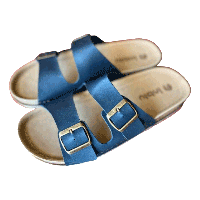 Чоловічі сандалії та шльопанці з металевими пряжками, молодіжні шльопанці Inblu з натуральною замшевою устілкою