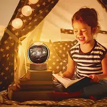 Нічник у 3D у формі "Система планет", Кришталева куля "Система планет" з Led-підсвіткою, фото 5
