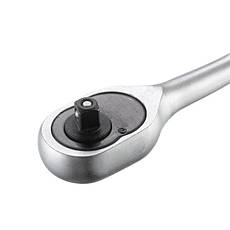 Рукоятка з храповим механізмом на 72 зуба 1/4 ", Cr-v. INTERTOOL HT-2124, фото 6