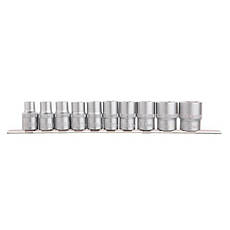 Набір головок на планці: 10-24 мм, 1/2", 10 од. INTERTOOL ET-6011, фото 4
