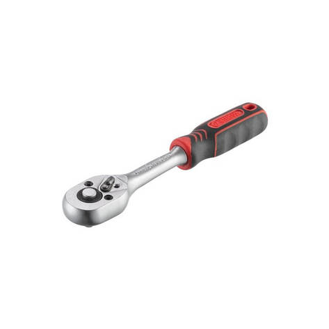 Рукоятка з храповим механізмом на 45 зубів 1/4'' (Проф) CrV INTERTOOL HT-2117, фото 1