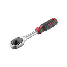 Рукоятка з храповим механізмом на 45 зубів 1/4'' (Проф) CrV INTERTOOL HT-2117, фото 5